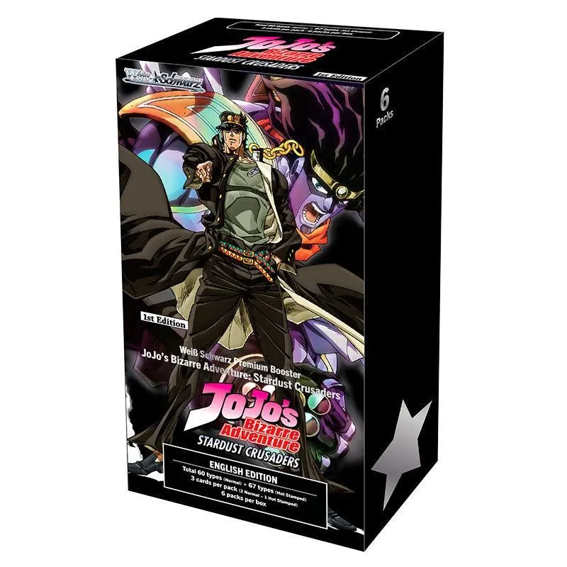 Weiss Schwarz - JoJo's Bizarre Adventure: Stardust Crusaders - Premium Booster  Box (6 Packs)  Whatnot: Shop, Sell, Connect