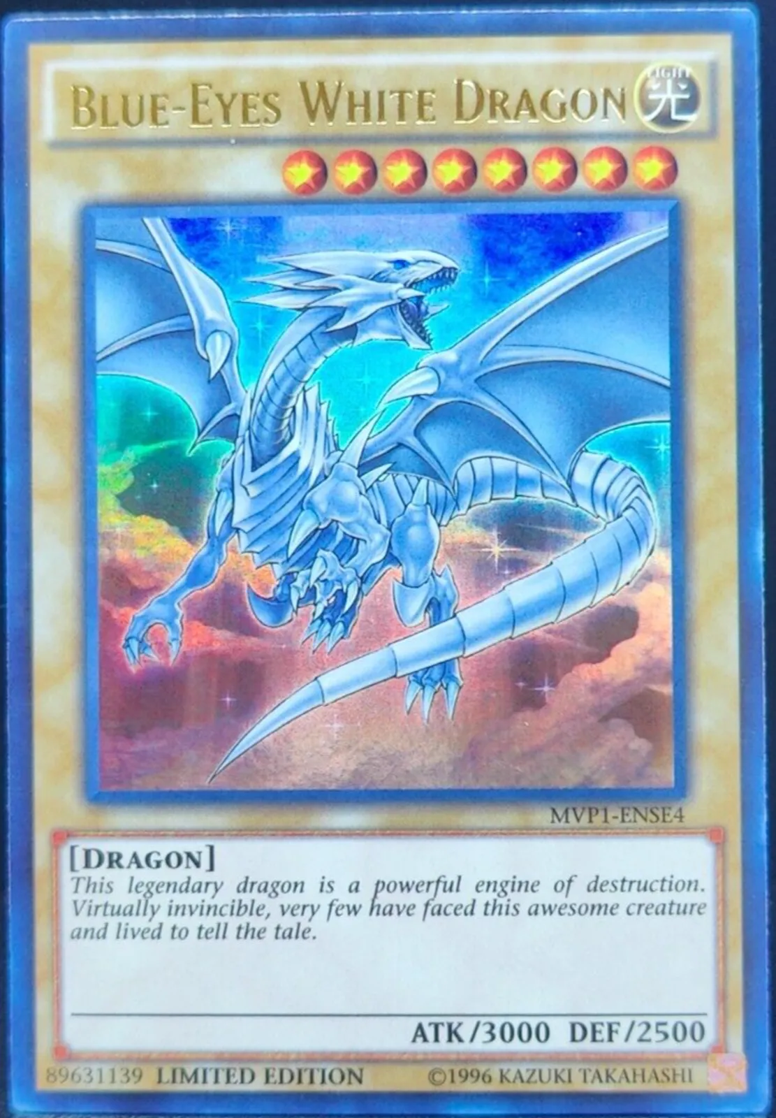 Yu-Gi-Oh! Single Card MVP1-ENS055 Blue-Eyes White Dragon (Secret Rare)