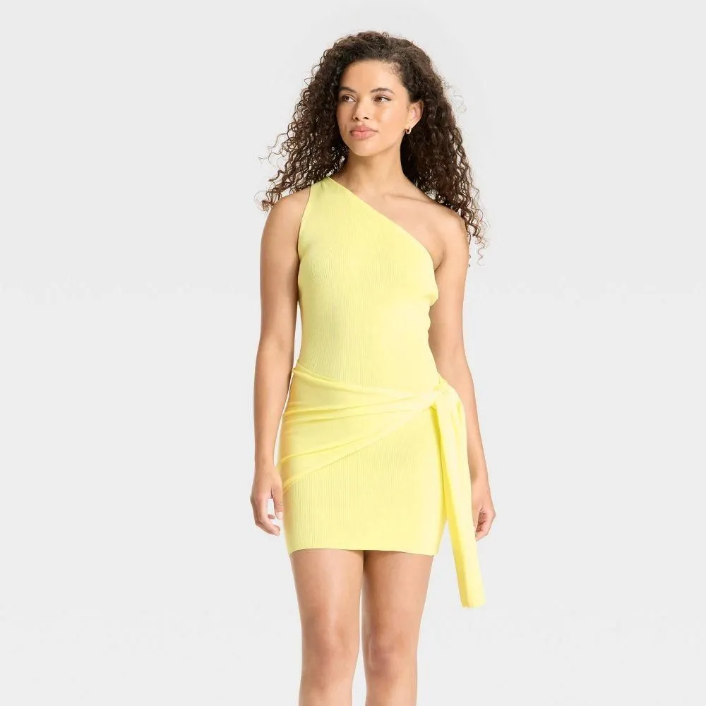 New with Tags - Size XXS - Women's Side-Tie Mini Sweater Dress - Wild Fable  Light Yellow XXS  Whatnot: Shop, Sell, Connect