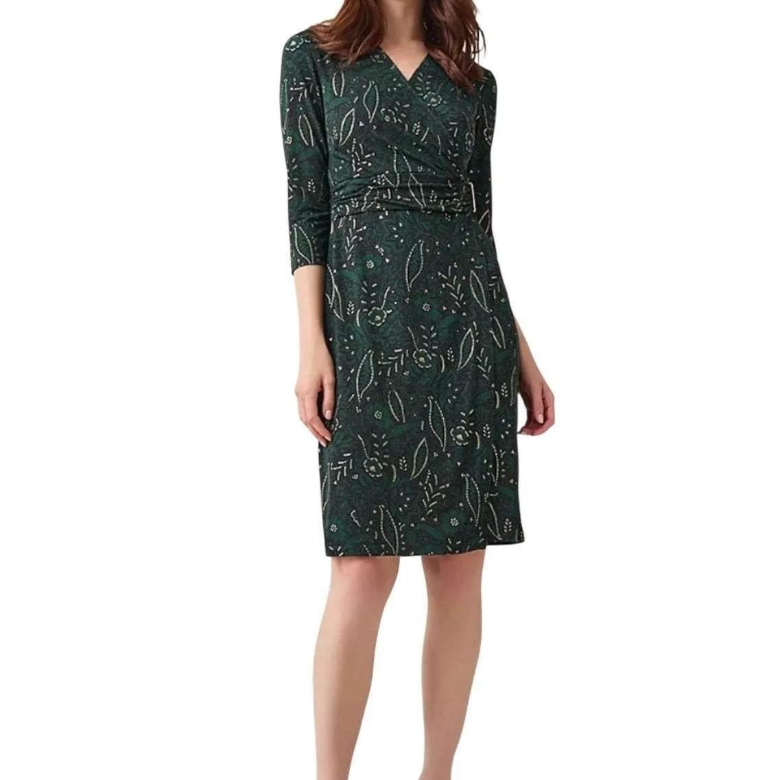 kasper green dress Kasper Women's Belted Sheath Dress - Lush Green main image 0
