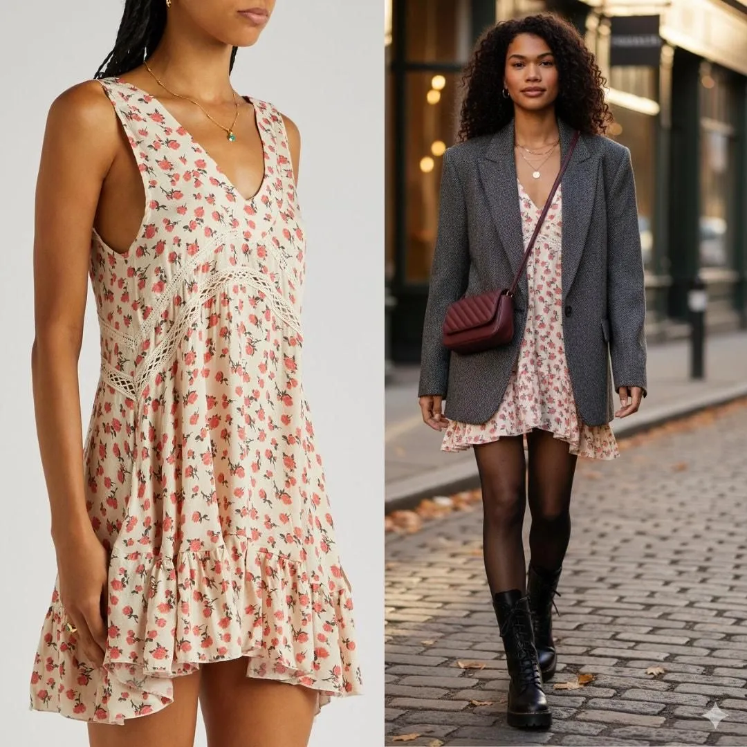 knee length dresses for ladies FREE PEOPLE MOVEMENT HOT SHOT MINI DRESS