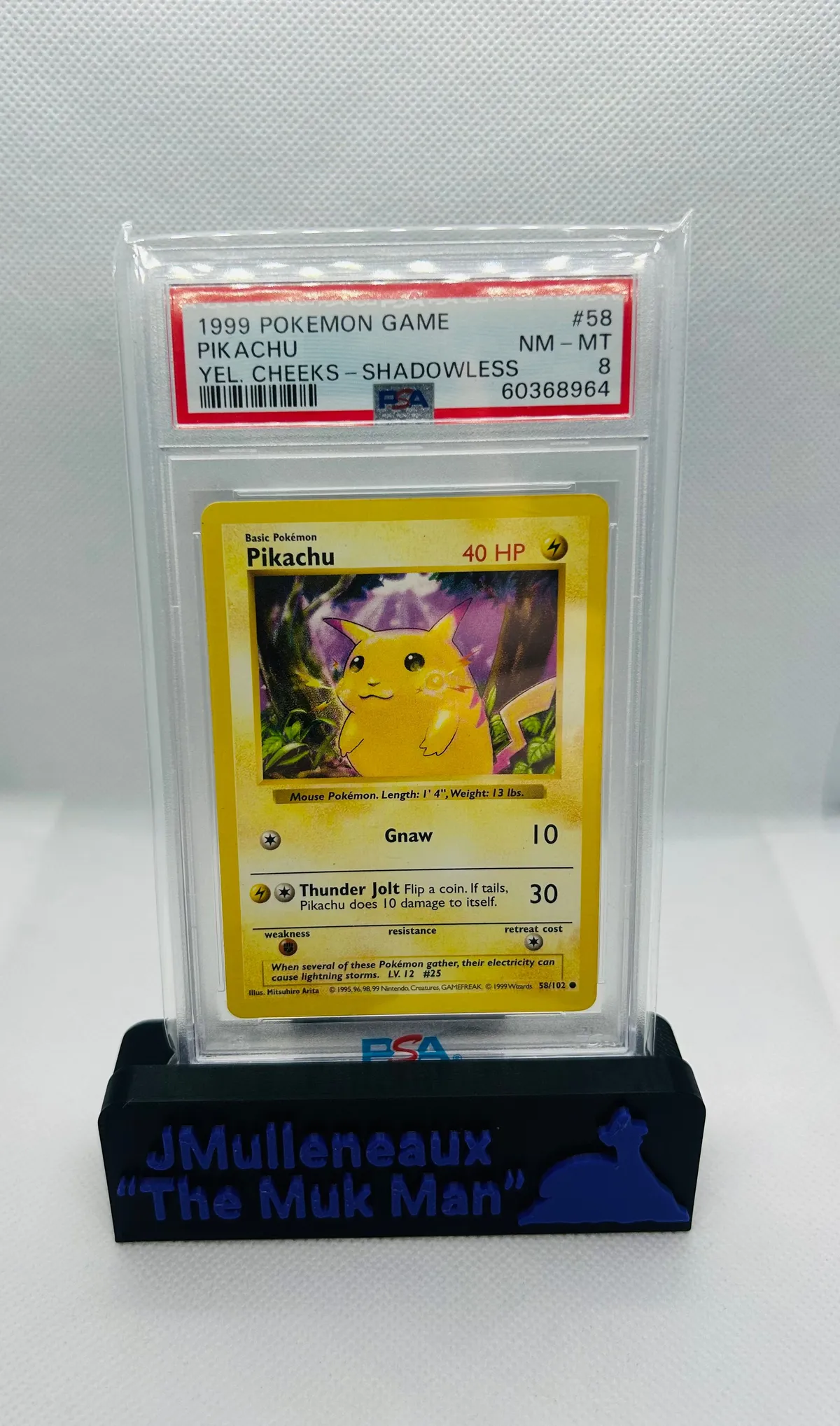 ポケモンカードゲーム 1999 Pikachu Yellow Cheeks 1ed PSA5 PSA 5 Excellent 1999 Pokemon Game Base Set Pikachu - Yellow