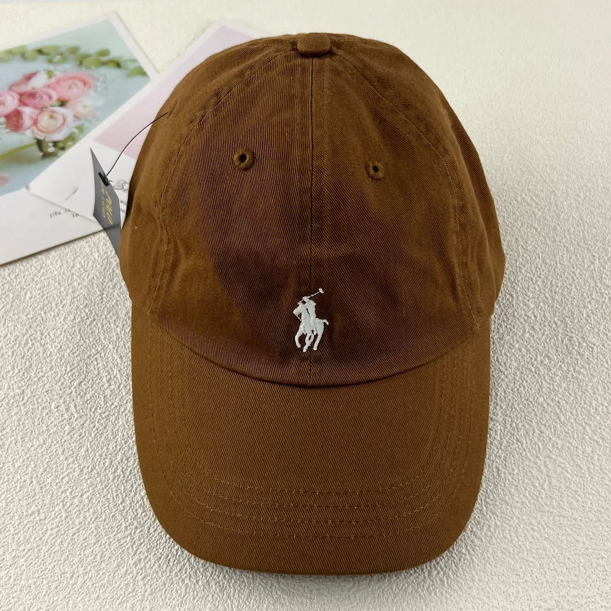Ralph Lauren ブラウン キャップ Polo Ralph Lauren brown embroidered baseball cap · Whatnot: Shop
