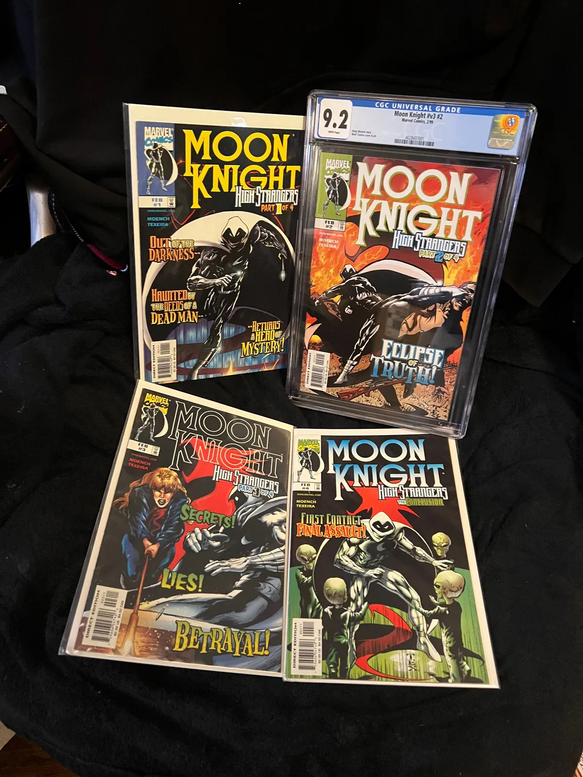 MOON KNIGHT 1.2.3 セット Moon Knight #1, #2 CGC 9.2, #3 & #4 Mini Series v2 1999