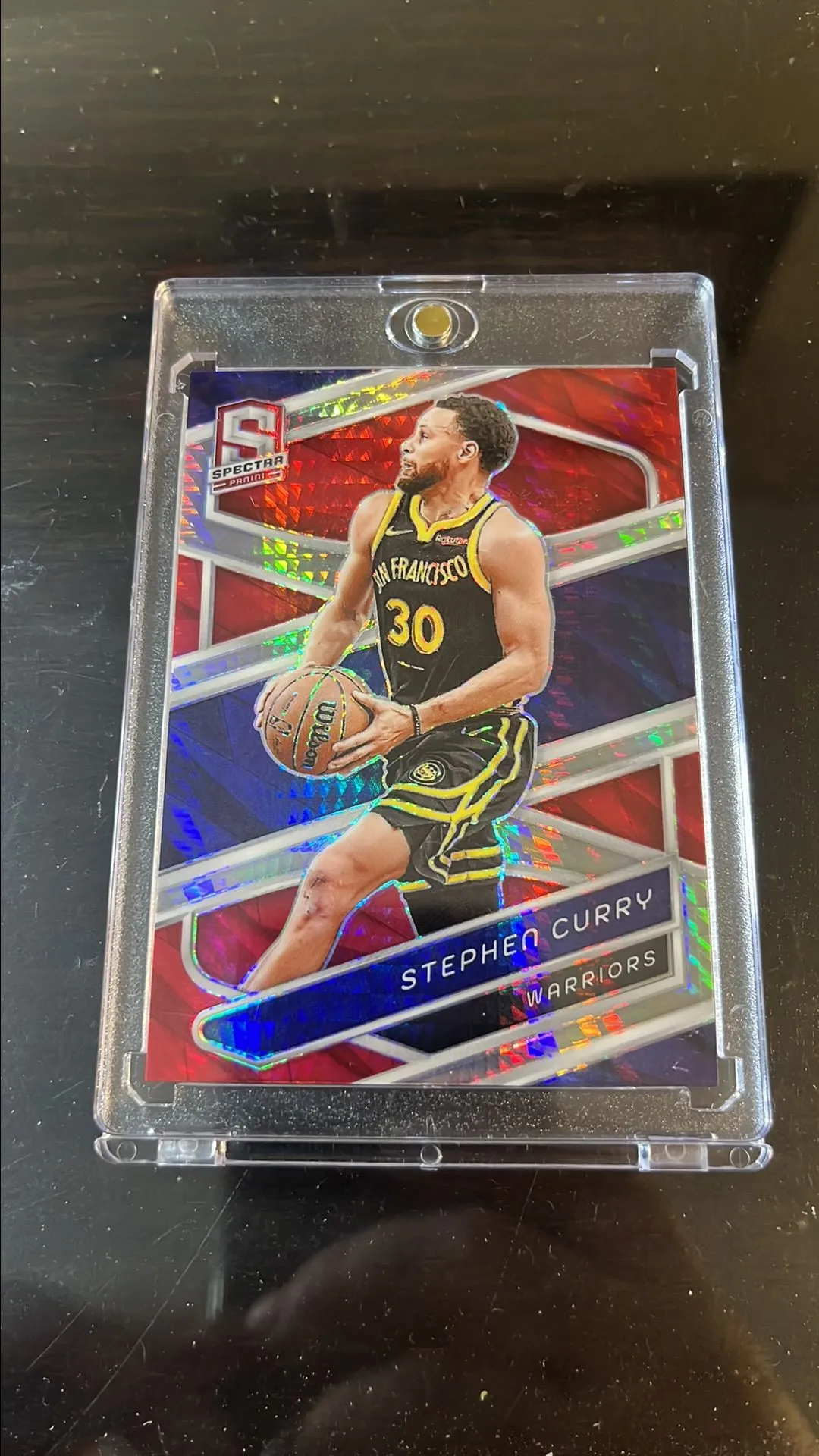 その他 STEPHEN CURRY /25 Hyper Photon SPECTRA Stephen Curry 2023 Panini Spectra Hyper Refractor Asia Red Blue