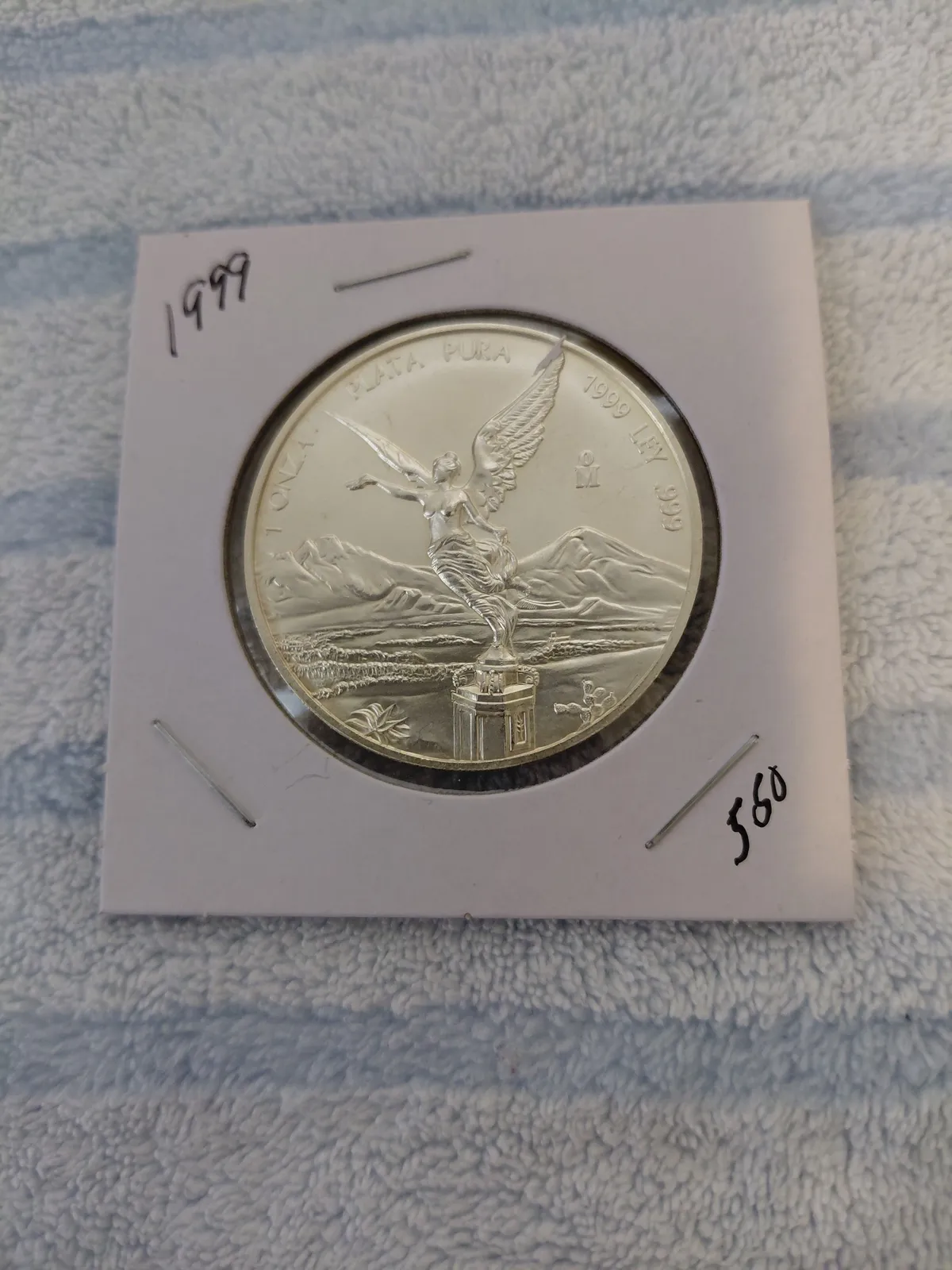 貨幣 1999 Mexico 5 oz Libertad 貨幣 1999 Mexico 5 oz Libertad 1999 Mexico 5 oz Silver
