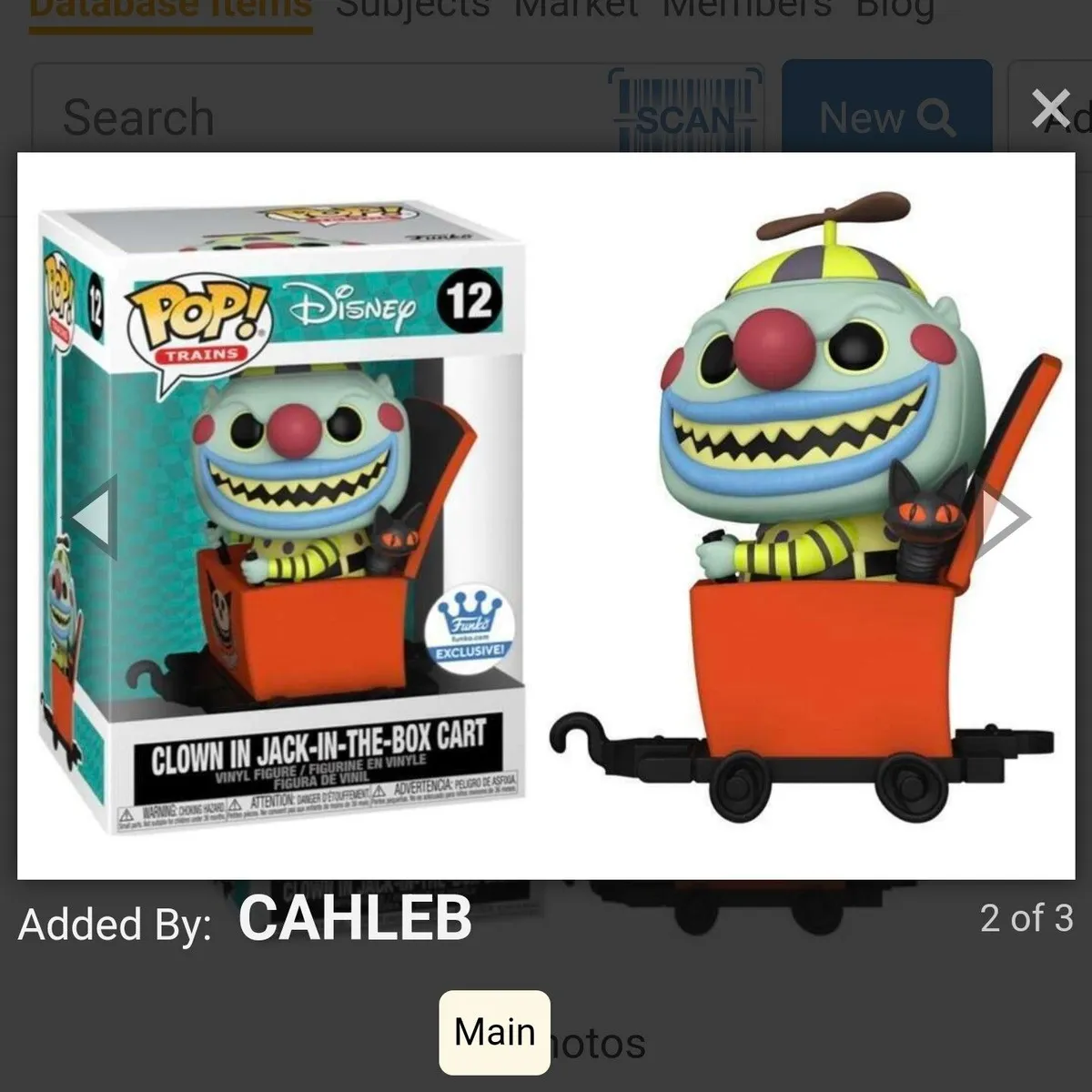 Clown in Jack-in-the-box online Cart Funko pop