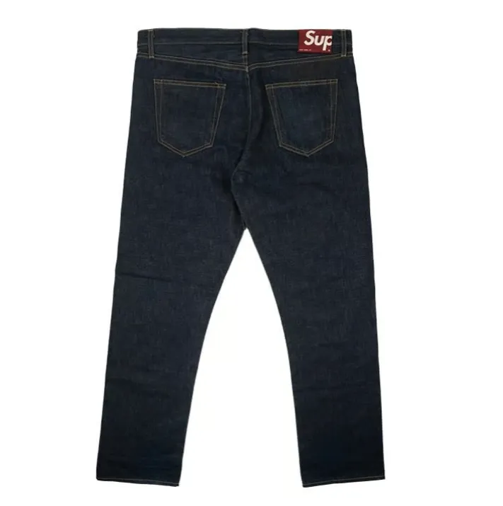 Supreme Rigid Slim Denim Jeans Size 36 Dark Indigo · Whatnot