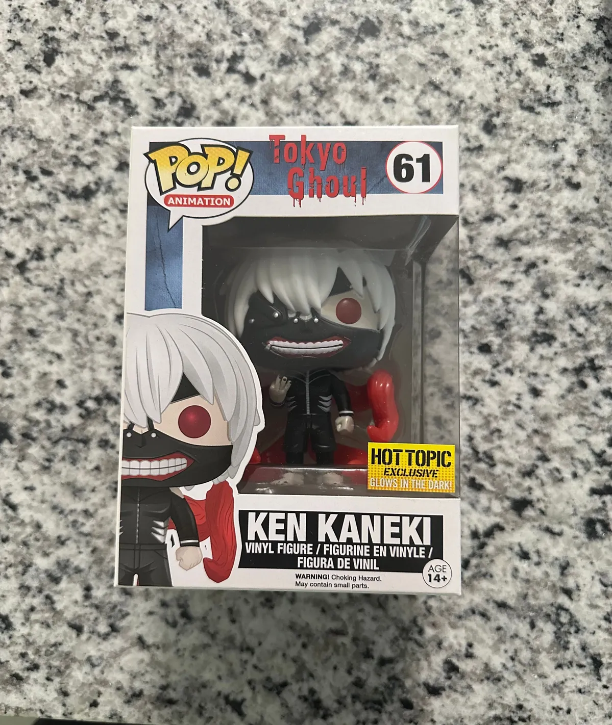 Tokyo Ghoul Ken Kaneki Glow Funko newest Pop Box/Sticker Swapped