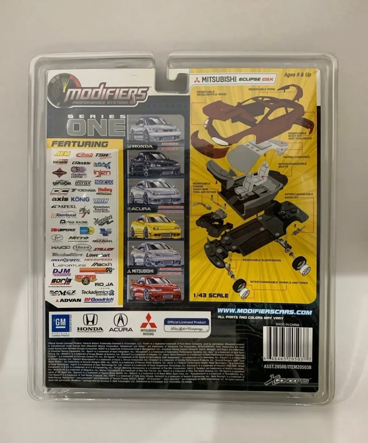 Modifiers Series 1 1999 Mitsubishi Eclipse GSX - Red