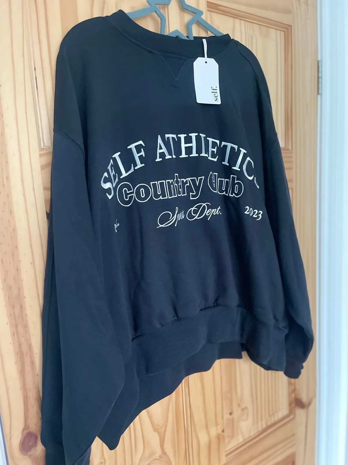 Self Athletics 'Country Club' Sweatshirt – Size XL · Whatnot: Shop