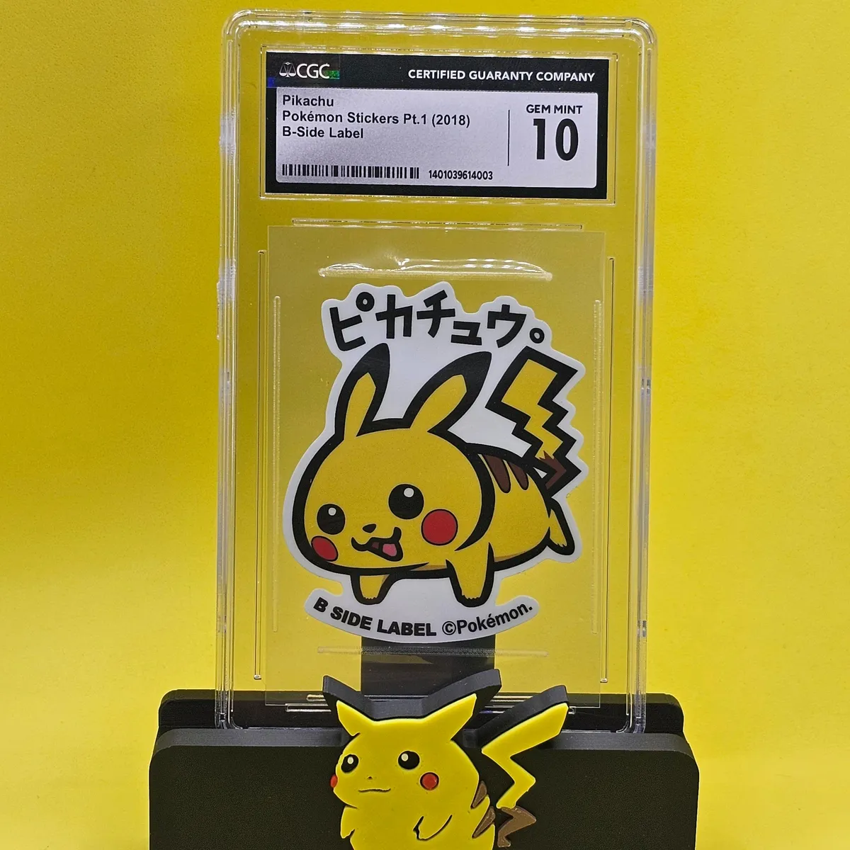 Slab: Pokemon: Pikachu: Pokemon Stickers Pt. 1 B-Side Label