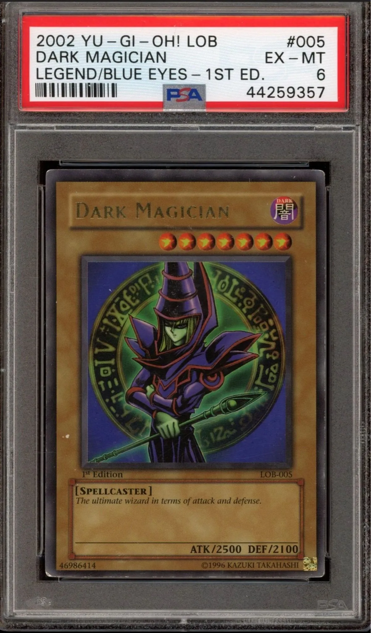 Yu-Gi-Oh Dark Magician LOB-005 the Legend of Blue Eyes White