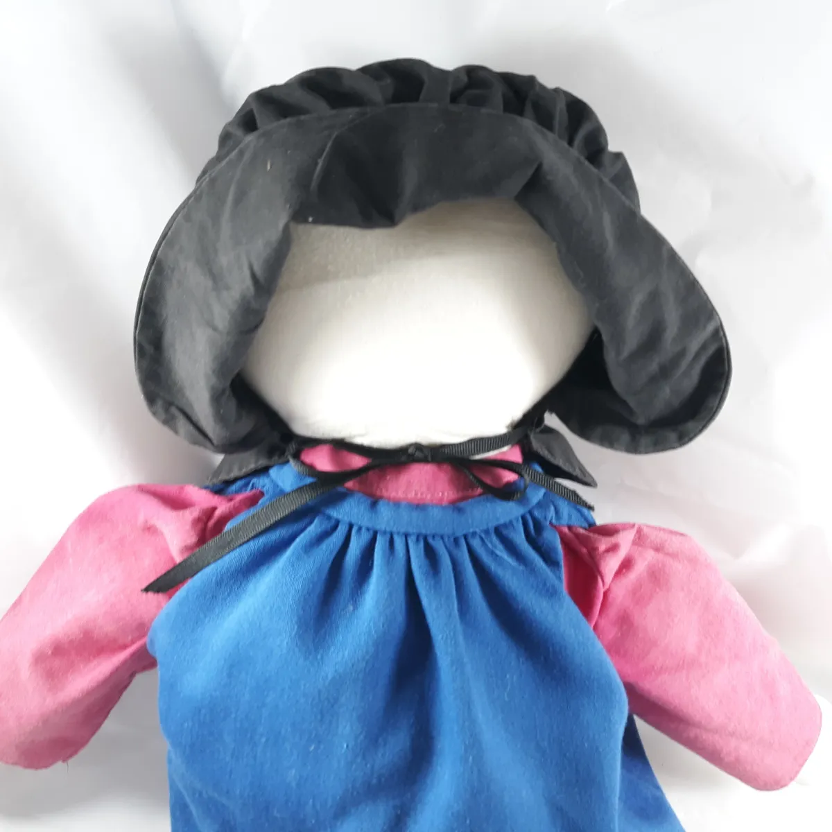 Faceless Amish Girl Large Fabric Doll Plush Plain People · Whatnot: Buy 