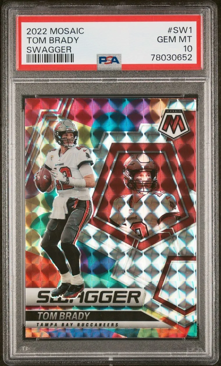 Tom Brady Mosaic Swagger popular PSA 10