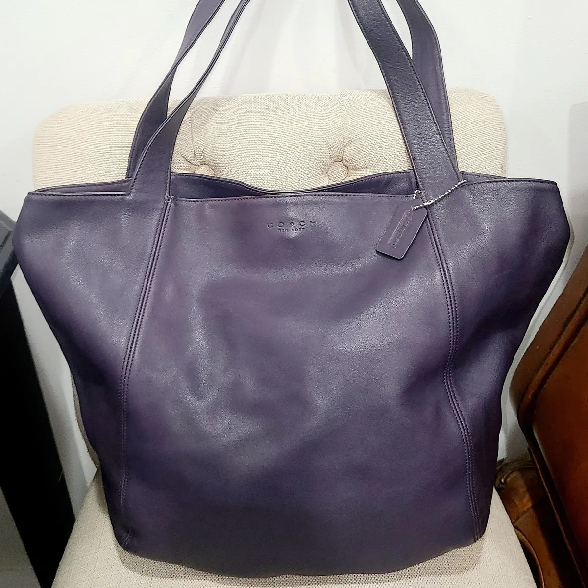 Coach Lexington Shopper Ink Leather 4182 · Whatnot: Shop, Sell