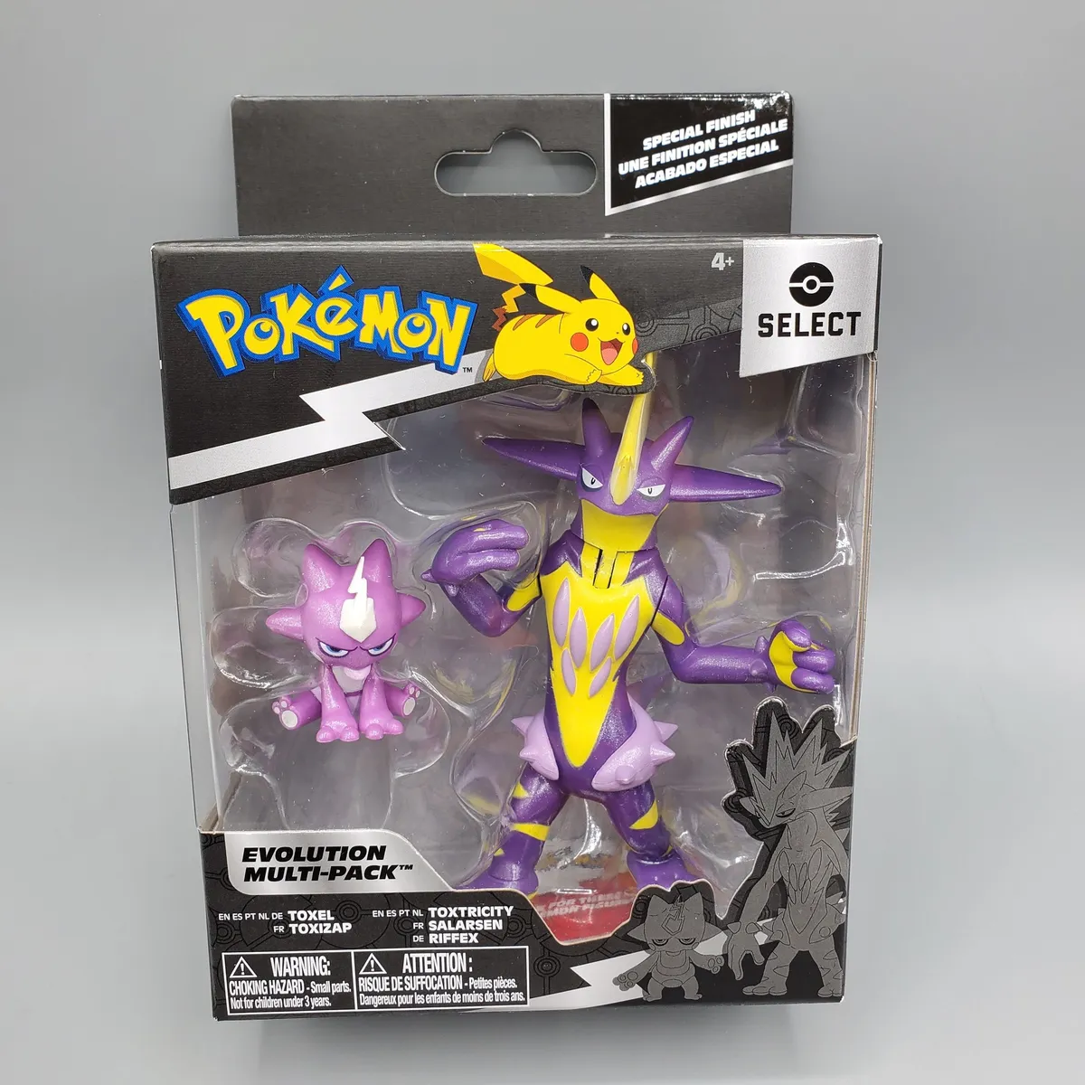 Pokemon Select Evolution Multi-Pack Toxel & Toxtricity Action Figures ...