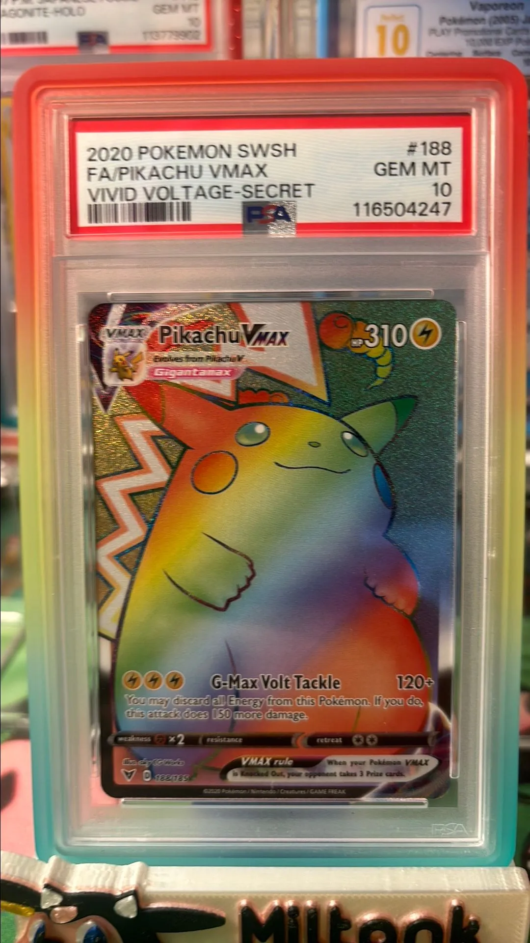 PIKACHU VMAX RAINBOW 🌈 SECRET PSA GEM MINT 10 · Whatnot: Shop