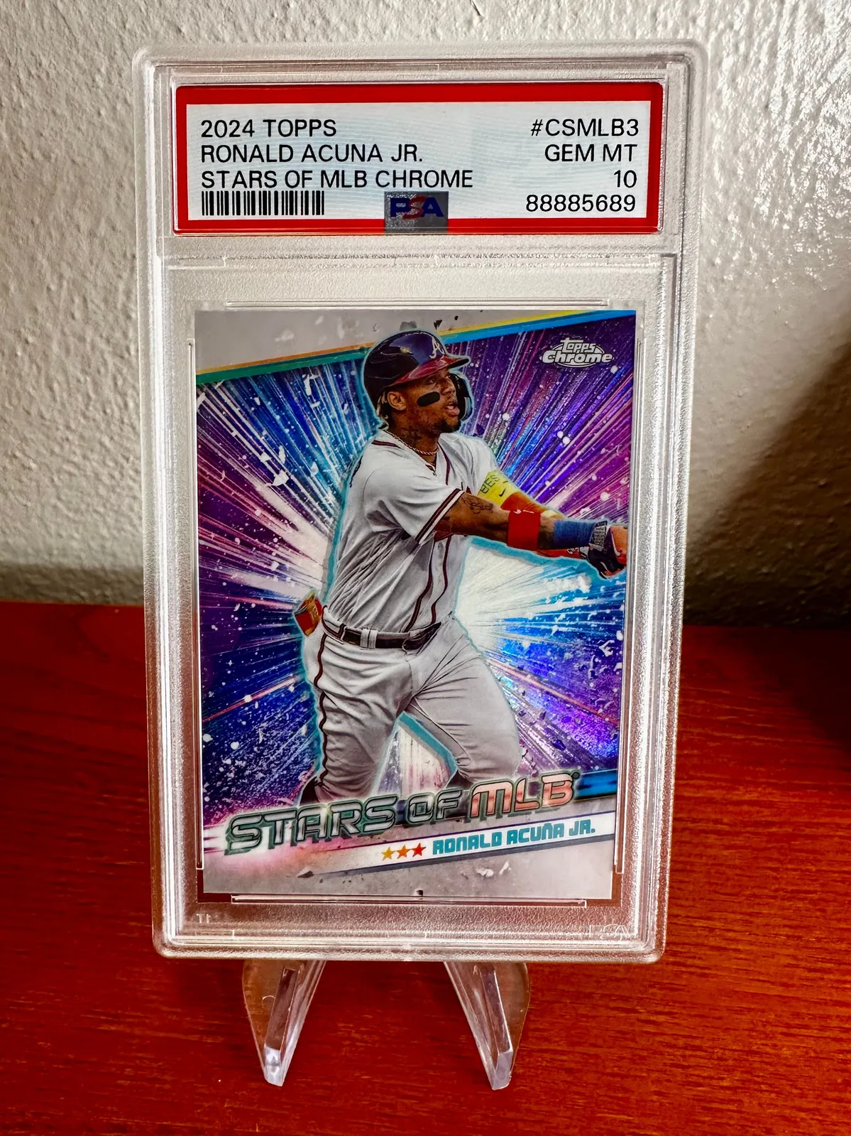 PSA Gem Mint 10 2023 Topps Now Ronald Acuna Jr. Atlanta