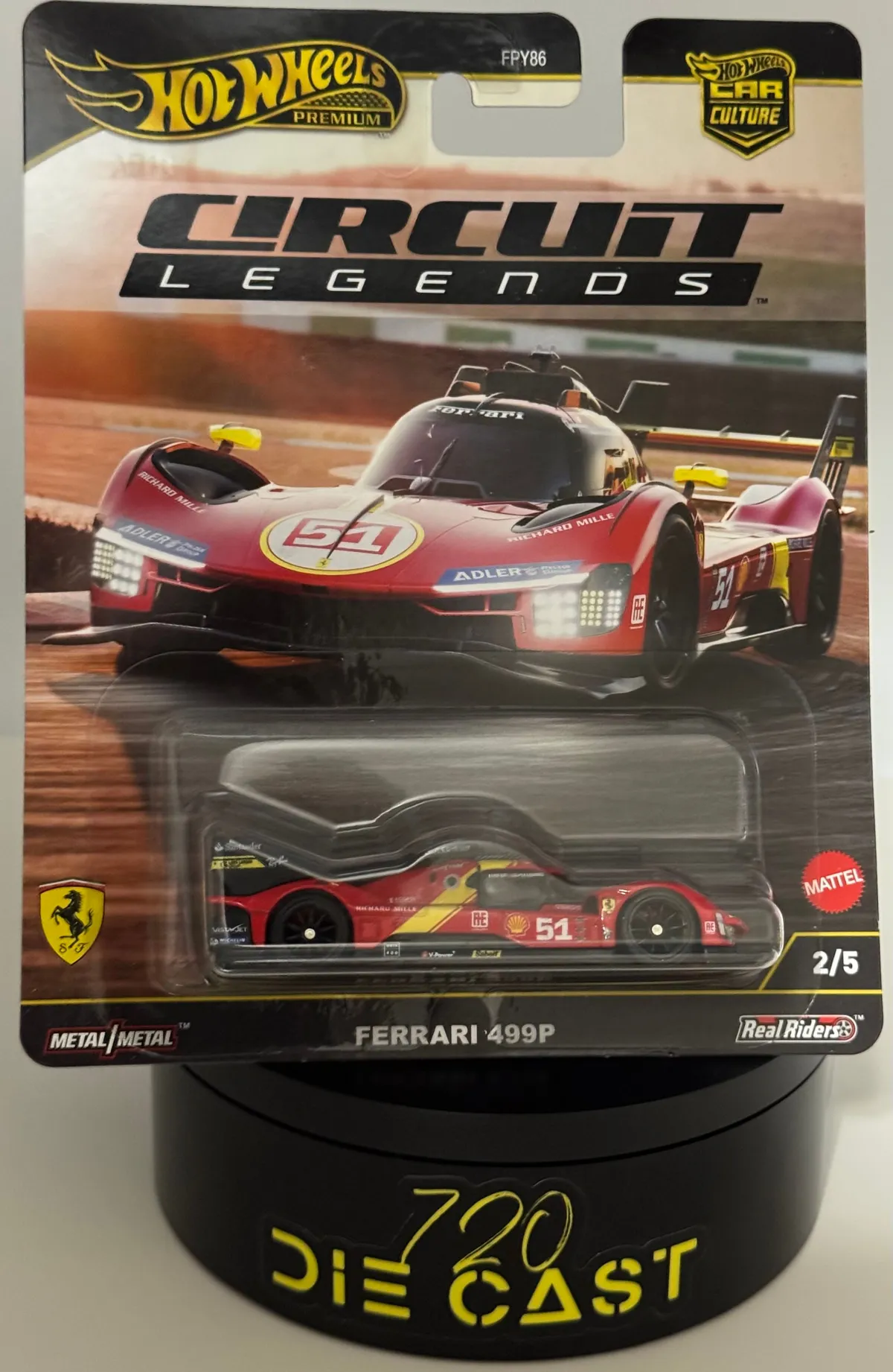 Hot Wheels Circuit Legends Ferrari 499P Car Culture (2/5