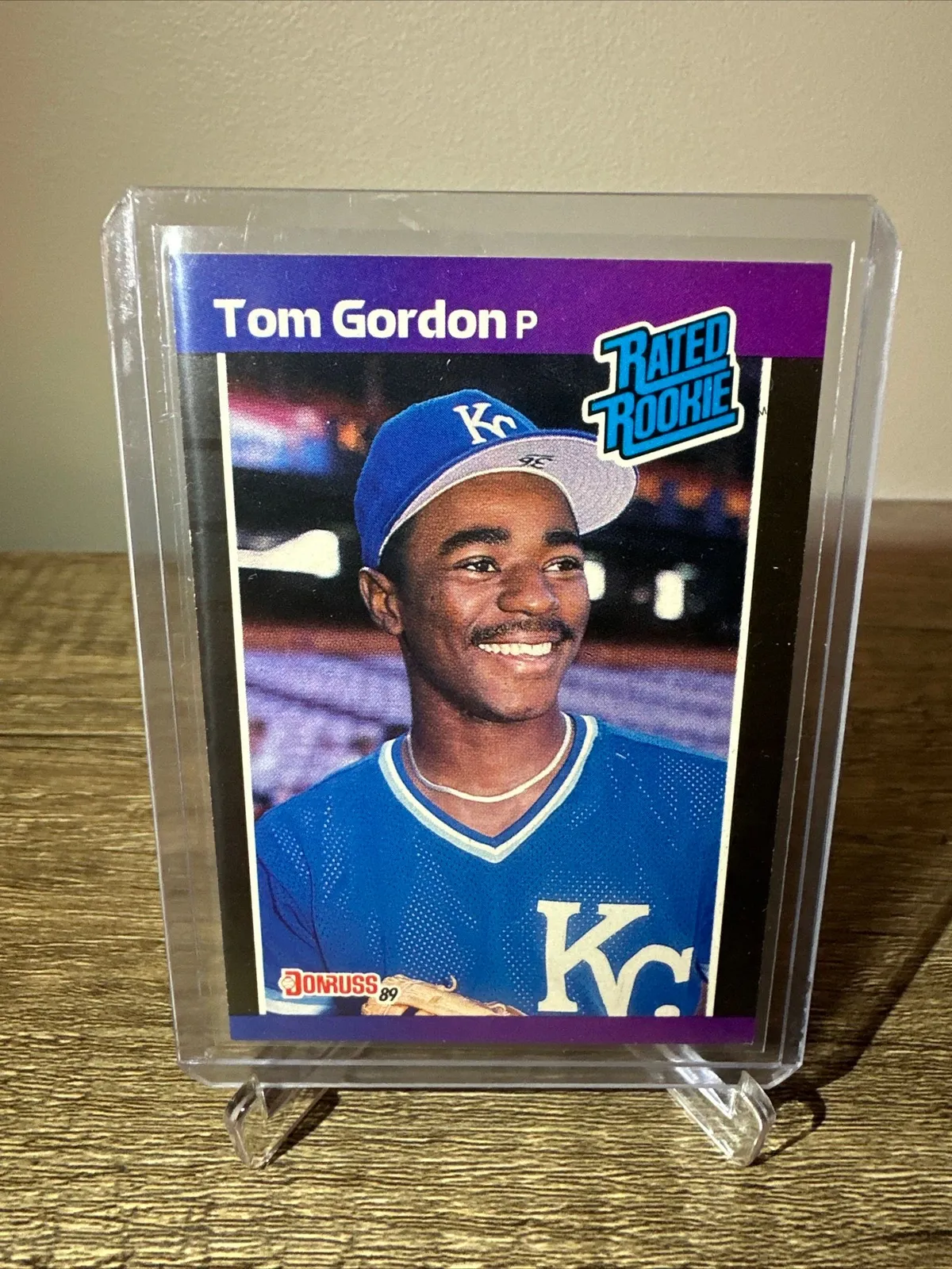 1989 Donruss Tom Gordon Rated Rookie #45 Kansas City Royals Error 2024 Card