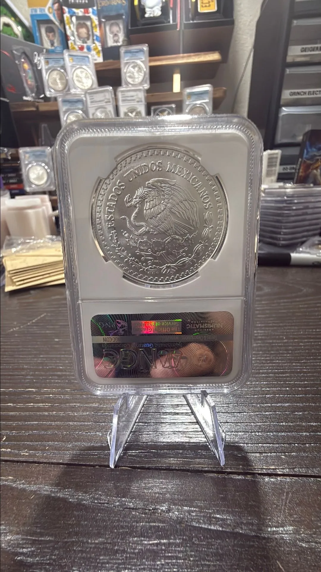 1999 MEXICO SILVER LIBERTAD 1 ONZA NGC MS 69 EXTREMELY SCARCE LOW