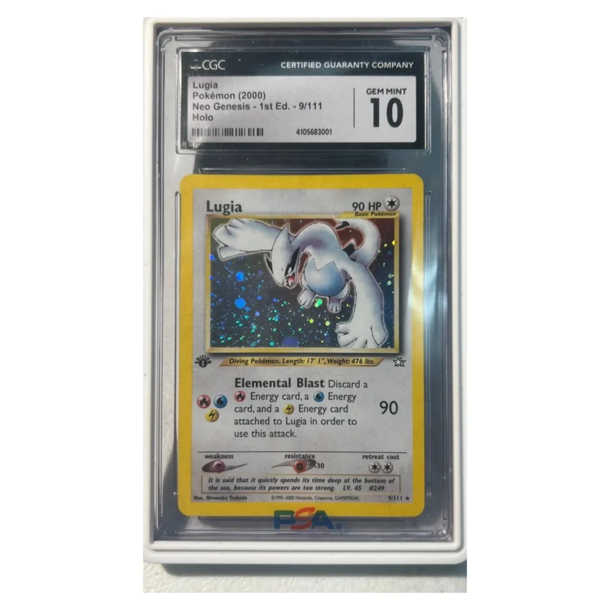 Pokemon 2000 Lugia Holo 9/111 CGC 6 orders