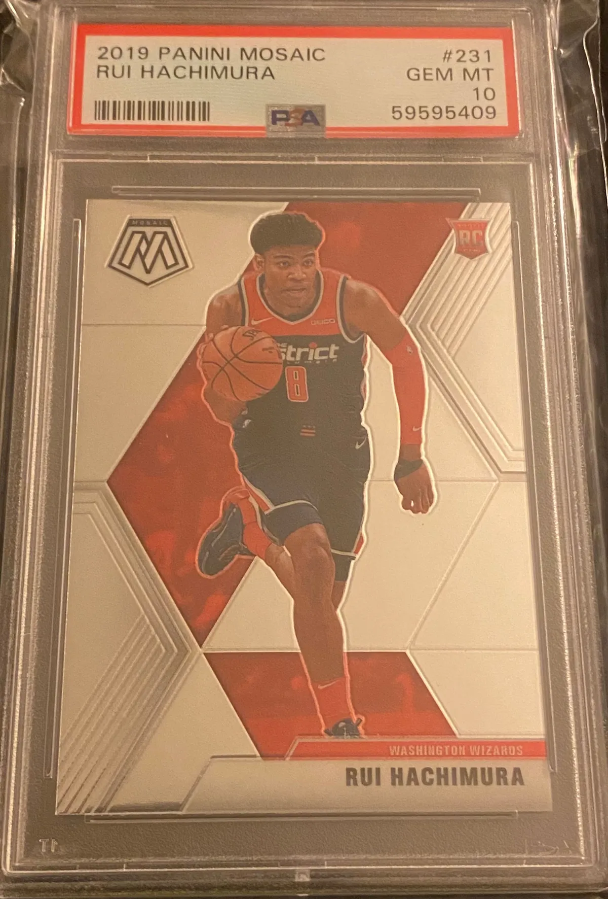 Panini mosaic rui hachimura orange psa 2024 10