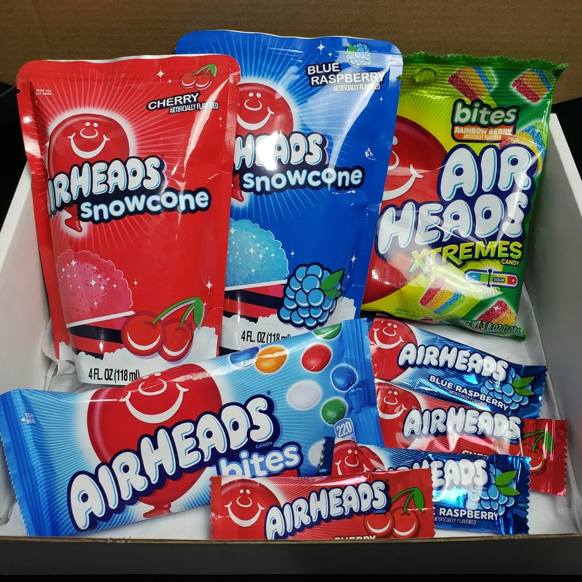 #0 A SNACK BOX: Airheads Snow Cone Giftable Snack Box · Whatnot: Buy ...