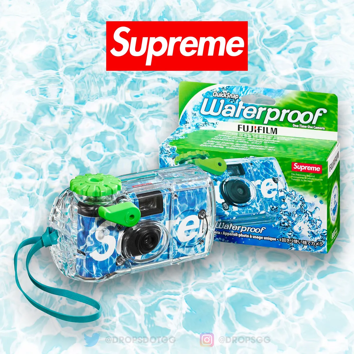Supreme Fujifilm Waterproof Camera Blue