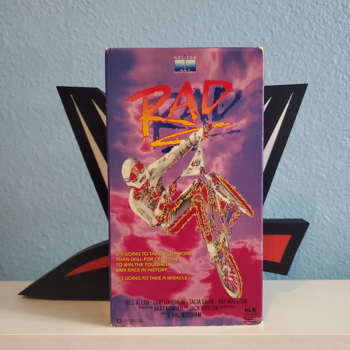 ロクタロー　赤盤　VHS RAD (VHS 1986) RARE* HTF* *BMX BURT ALLEN LORI LOUGHLIN TALIA