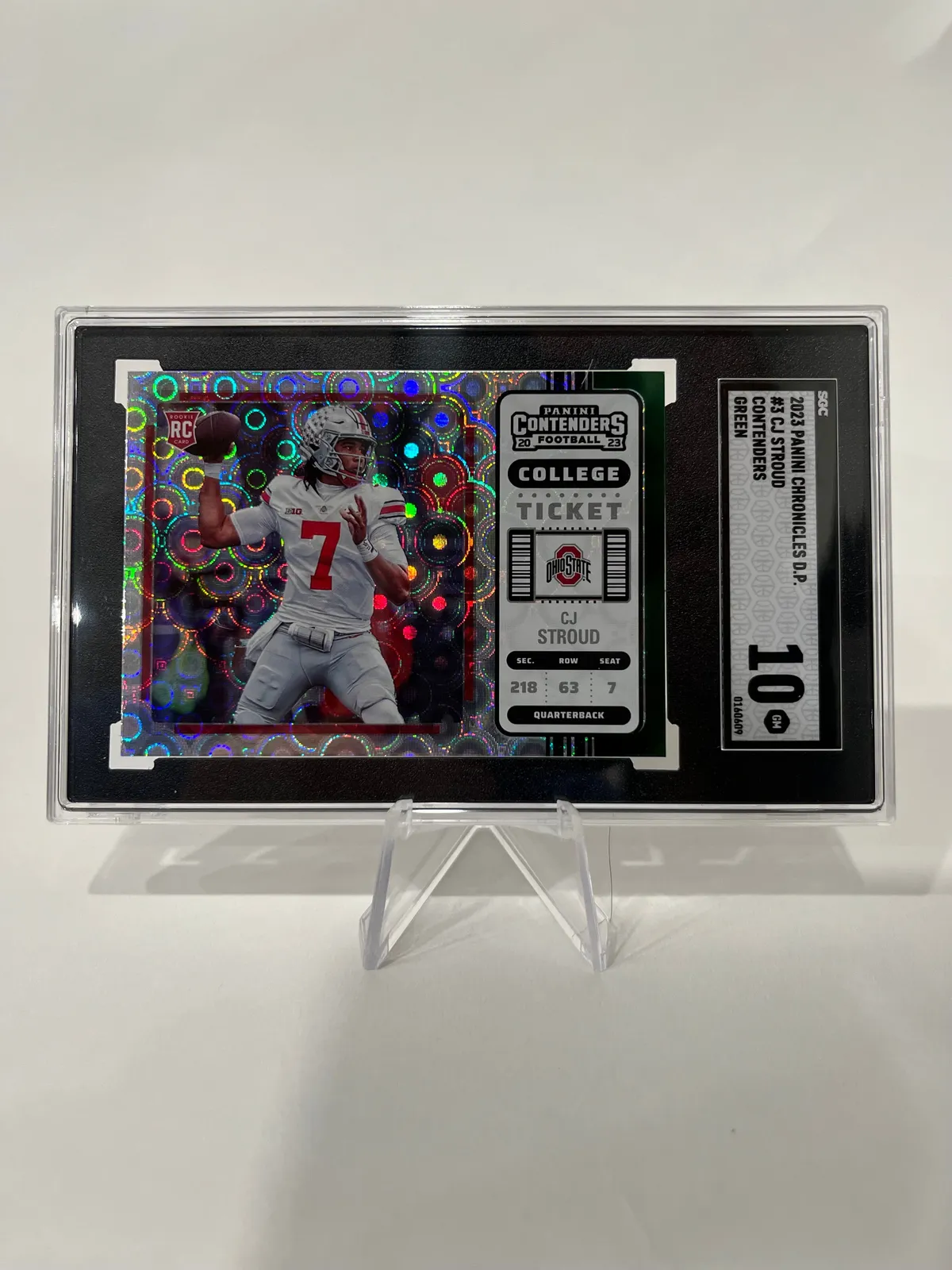 2023 Chronicles Dp 3 Cj Stroud Contenders College Ticket SGC 10 Gem-mt ...