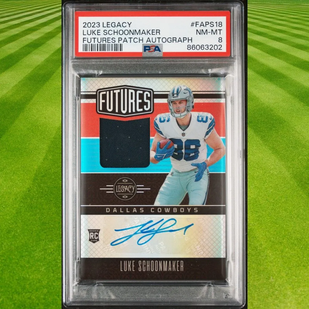 2023 Panini Legacy Futures Patch Autograph Luke Schoonmaker