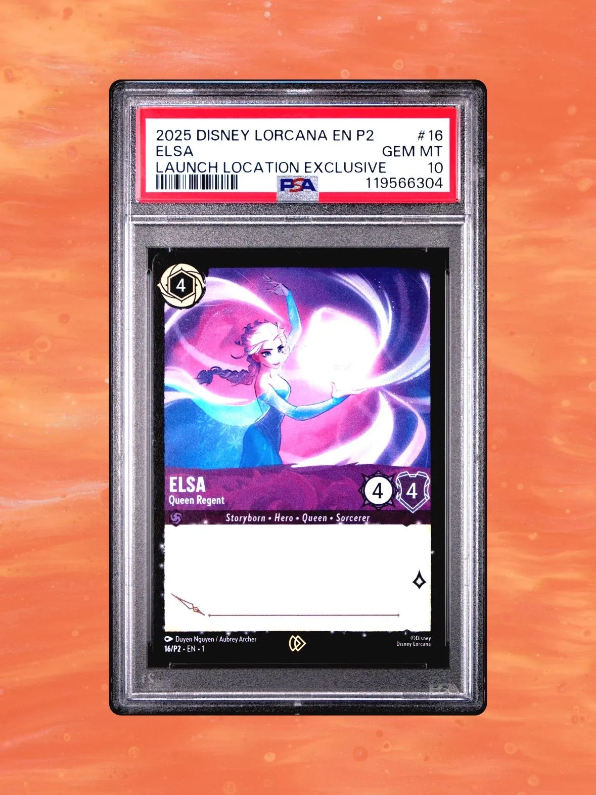 2025 Disney Lorcana Elsa Queen Regent Launch Event Promo 16/P2 GEM