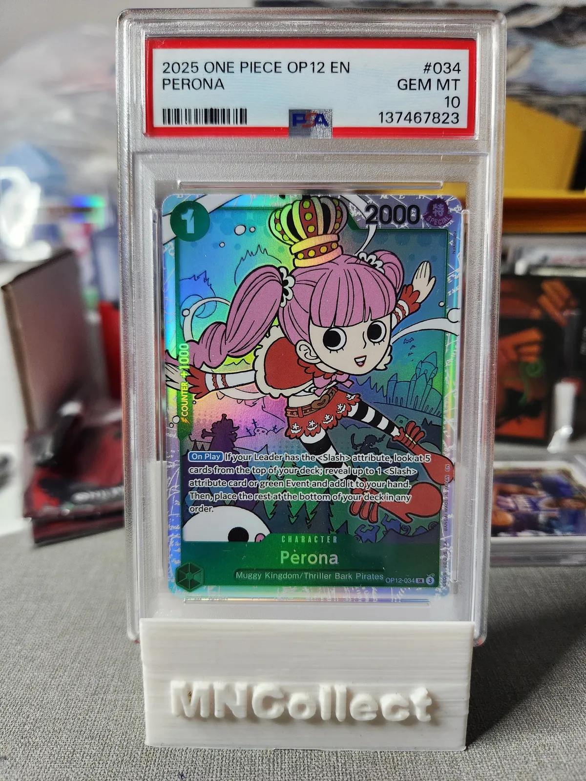 2025 ONE PIECE JP #034 ペローナ PSA 10 2025 ONE PIECE OP12-LEGACY OF THE MASTER #034 PERONA PSA 10