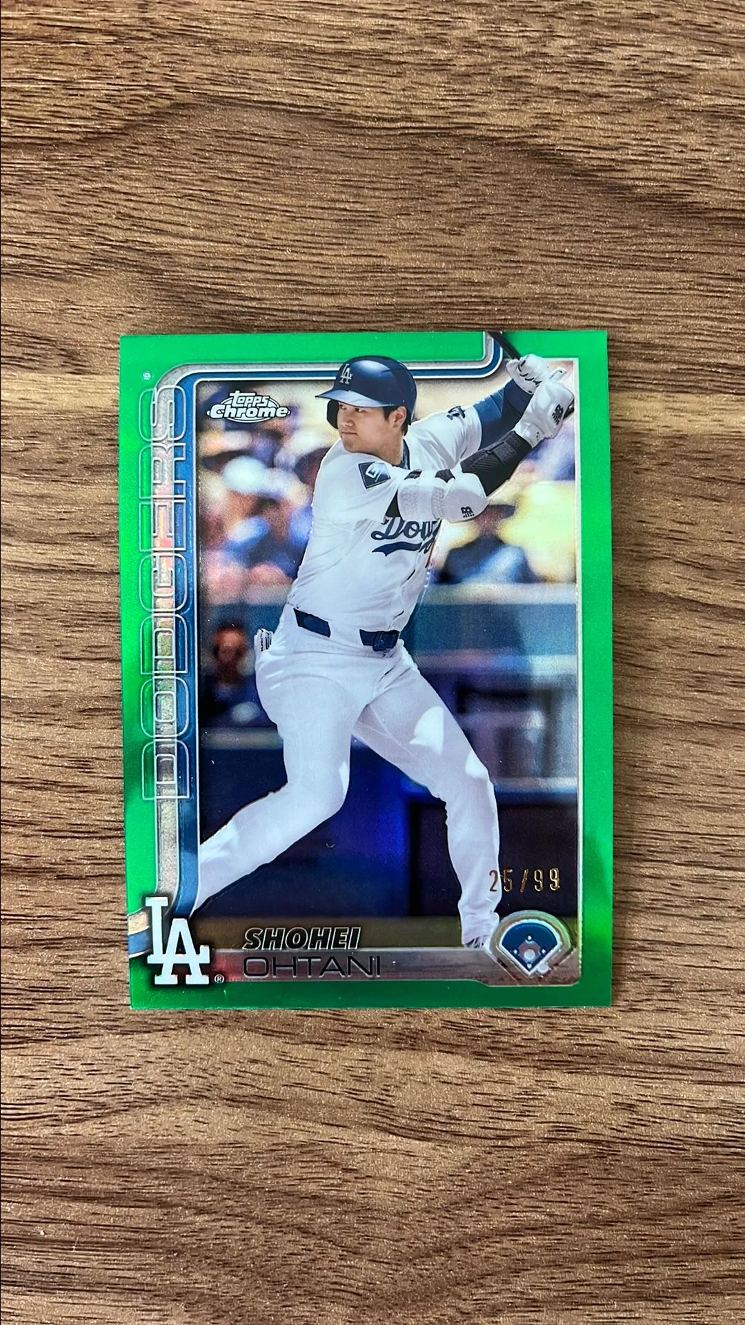 1 MVP BUYBACK 2025 Topps Chrome /99 Shohei Ohtani Green