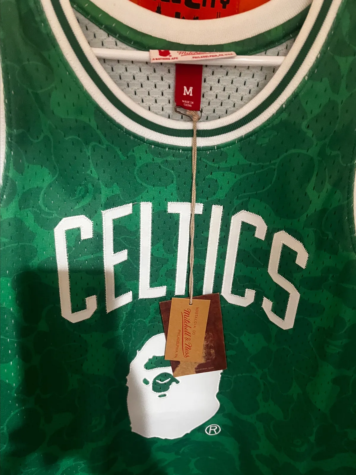 BAPE x Mitchell & Ness Celtics ABC Basketball Swingman Jersey