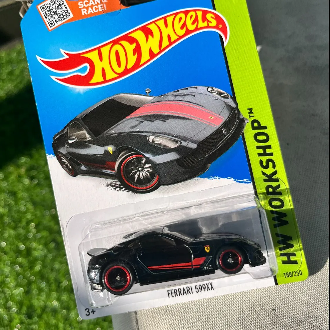 Hot Wheels FERRARI 599XX W/REAL RIDERS -SUPER CUSTOM- RARE