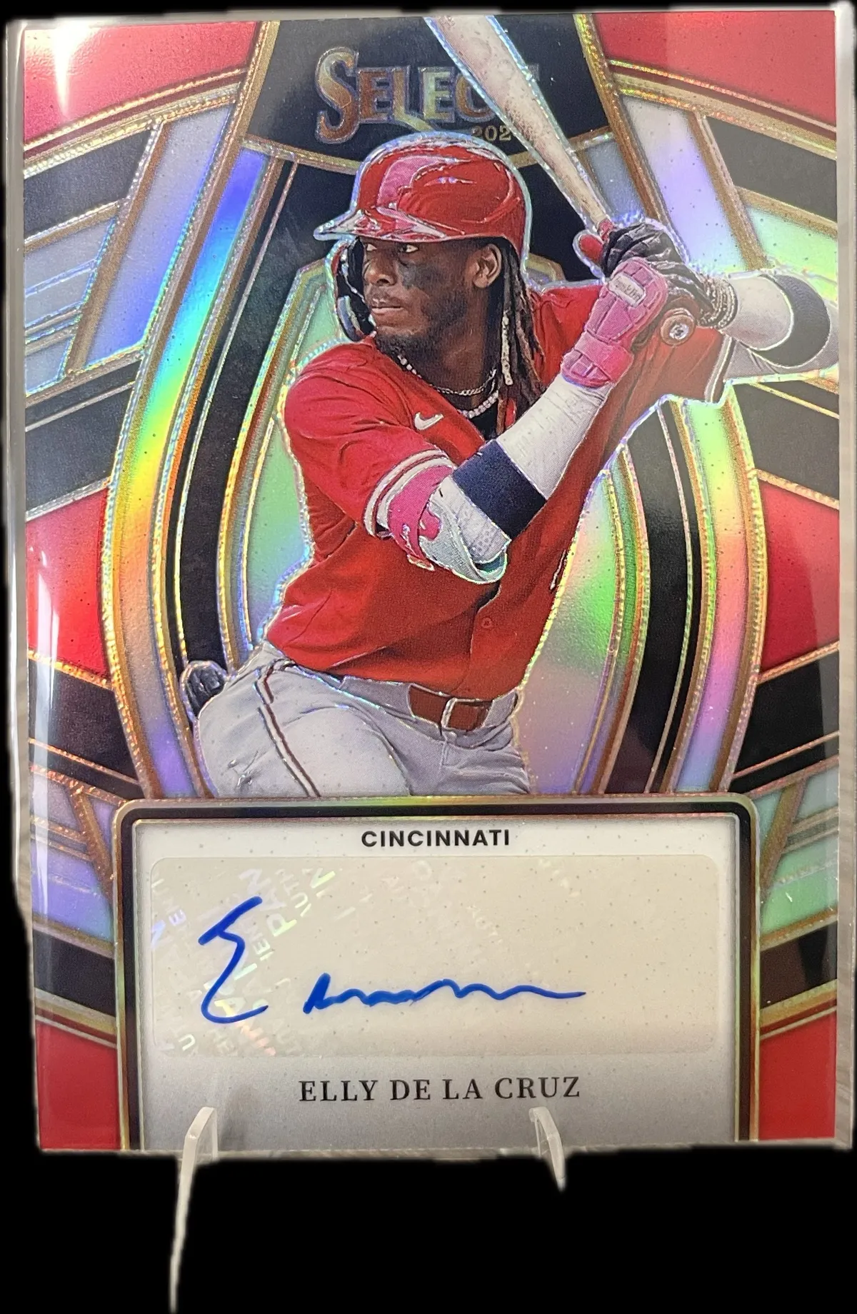 Elly De La Cruz AUTO – 2024 Panini Select Prizm – Cincinnati