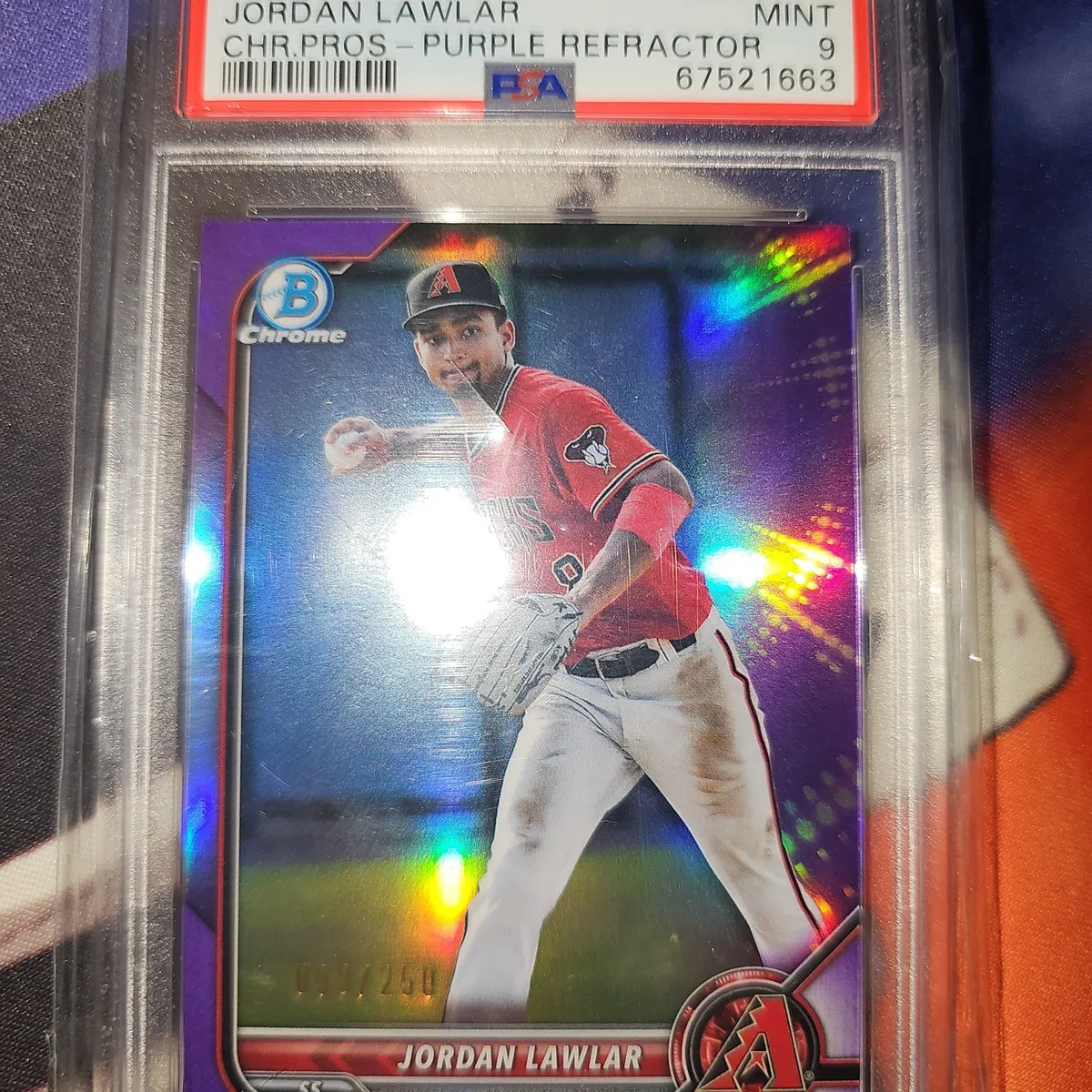 Bowman 2020 Jeremy Pena Purple Ref Auto 2024 Hit Parade Baseball