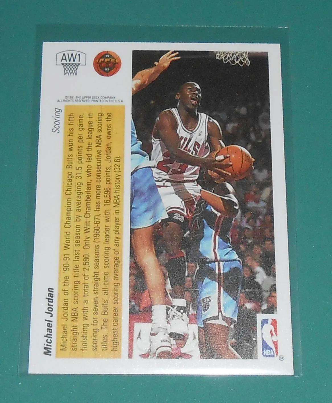 Error Card 1991-1992 Upper Deck Michael Jordan Hologram