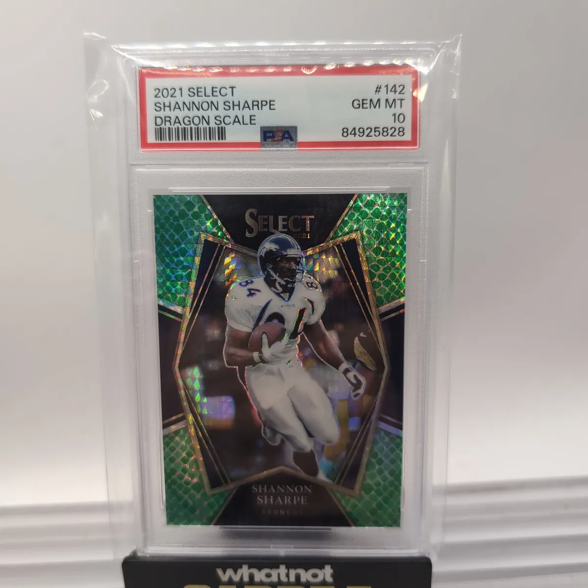 通販 2021 Panini Select Shannon Sharpe 142 Dragon Scale PSA GEM ユニフォーム