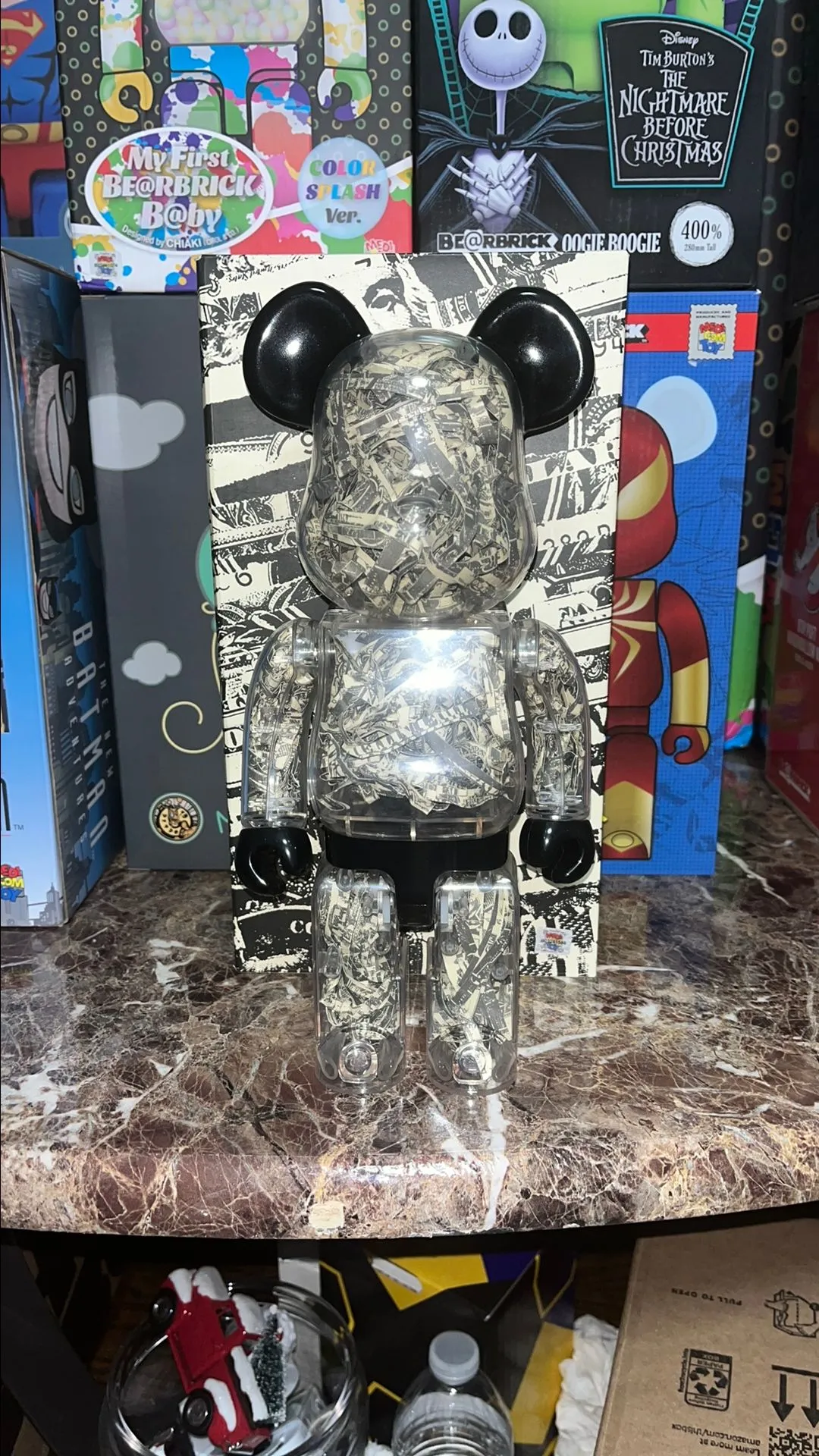 BE@RBRICK KOSUKEKAWAMURA×NEXUSVII.× SO1 Kosuke Kawamura 400% Bearbrick NEXUSVII. SO1 Shredded Money