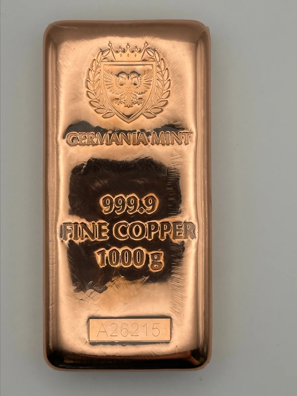 1000 gram Copper Bar - Germania Mint 1 Kilo · Whatnot: Shop, Sell