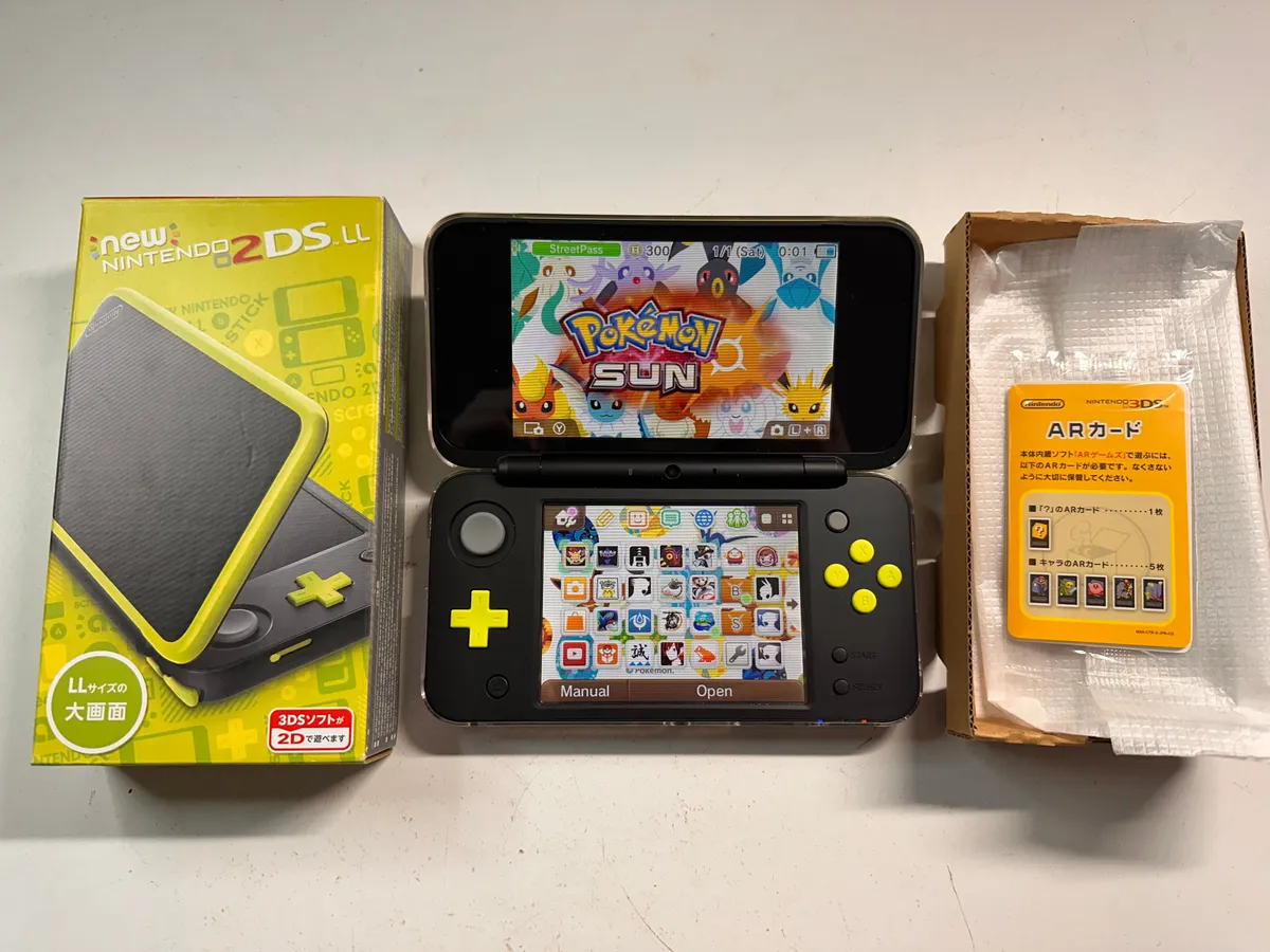 New Nintendo 2DS LL Region Free Lime Green Handheld Console