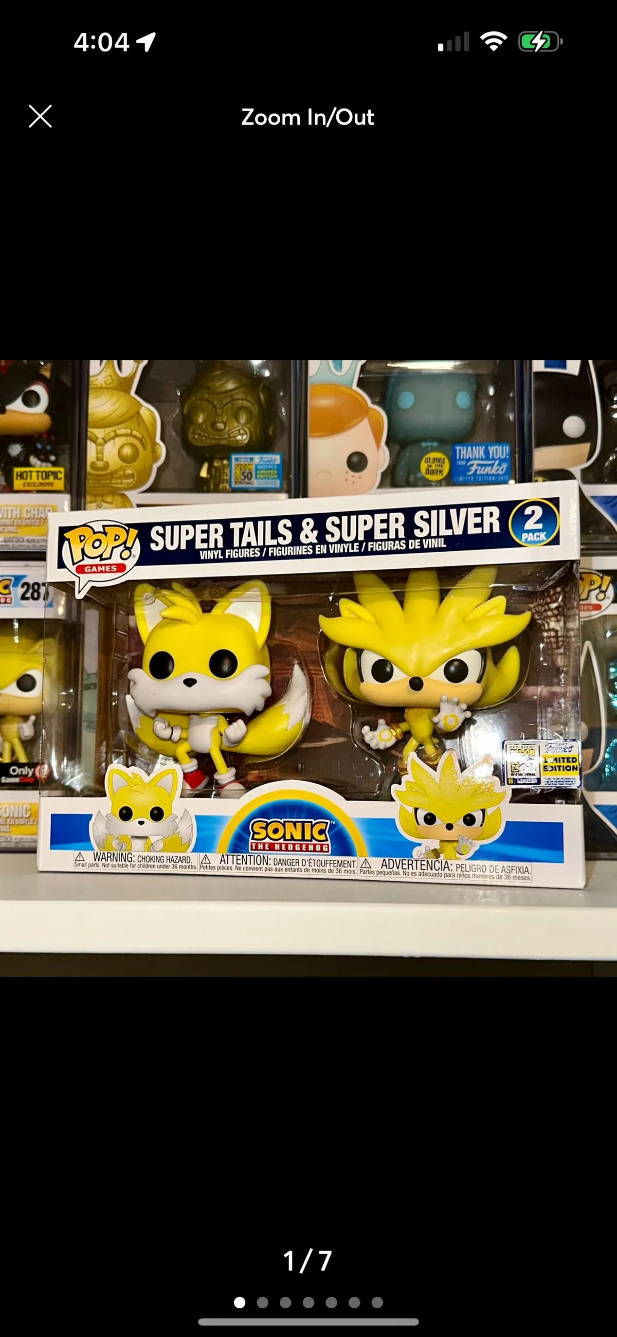 Super Tails & Super 2024 Silver Funko Pop 2 Pack