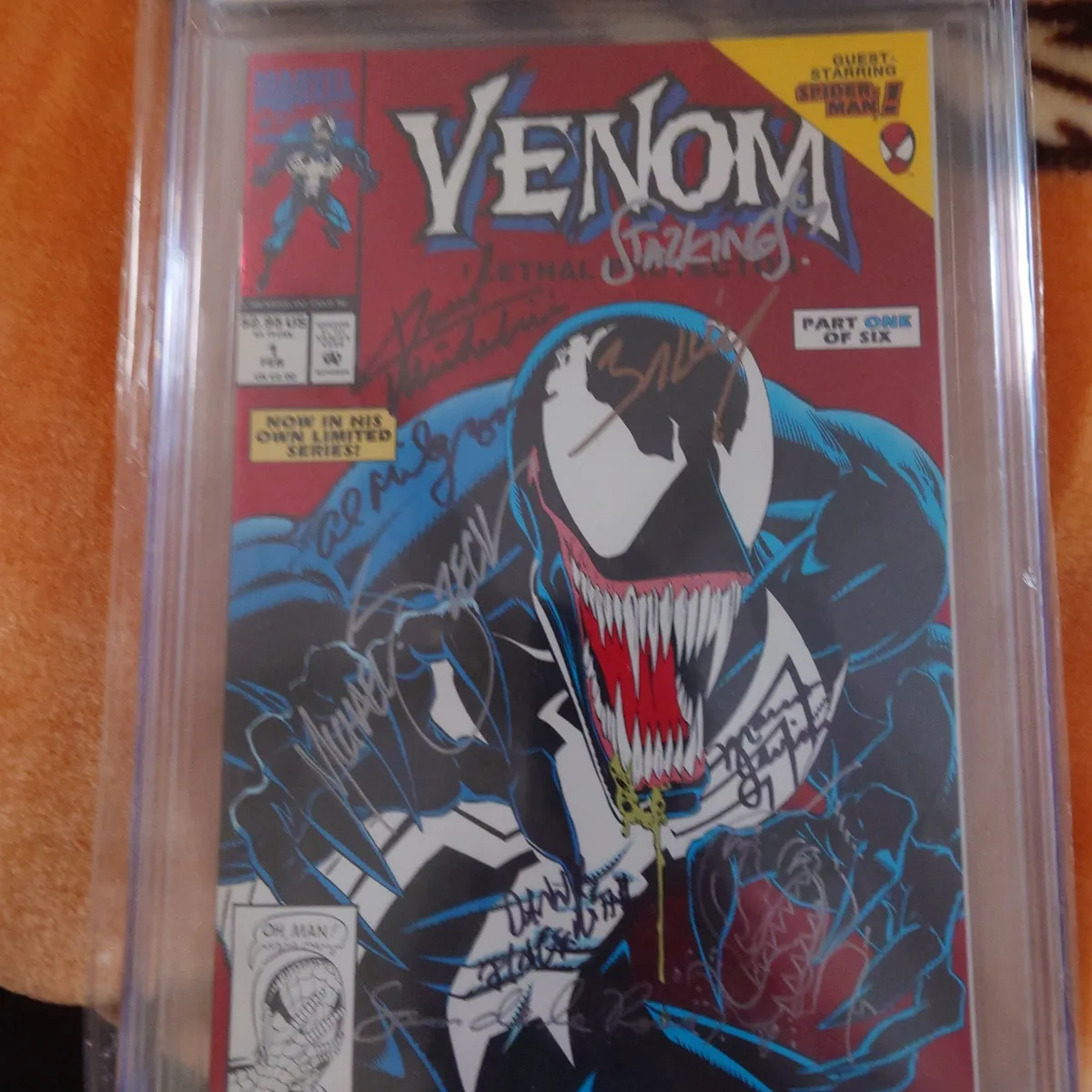 か*ず様 アメコミ　リーフ　ヴェノム　直筆イラスト　ブランクカバー　Juan G Venom #25 アメコミリーフ ブランクカバー Blank Cover 洋書 - メルカリ