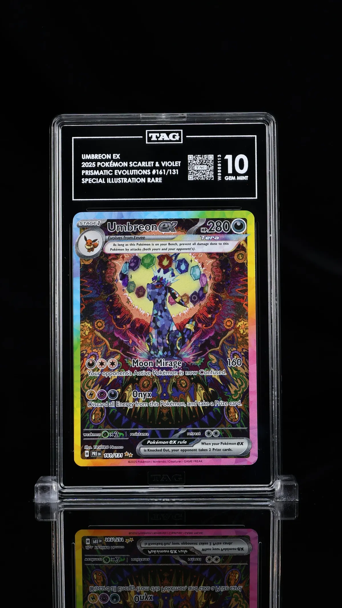 Umbreon ex - 161/131 - SV: Prismatic Evolutions TAG 10 GEM