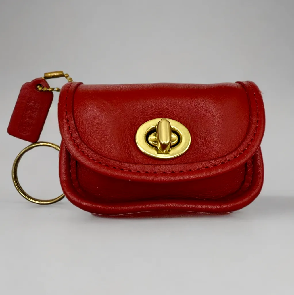美品 コインケース 小物 Vintage Coach City Key Fob Vintage Coach City Bag Key Fob - Etsy