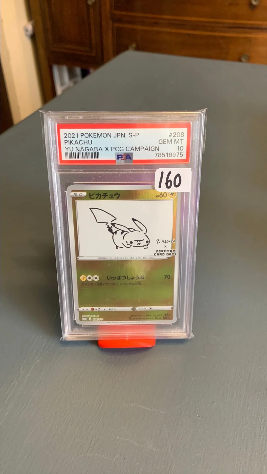 2021 Pokemon Japanese S Promo Pikachu Yu Nagaba X Pcg